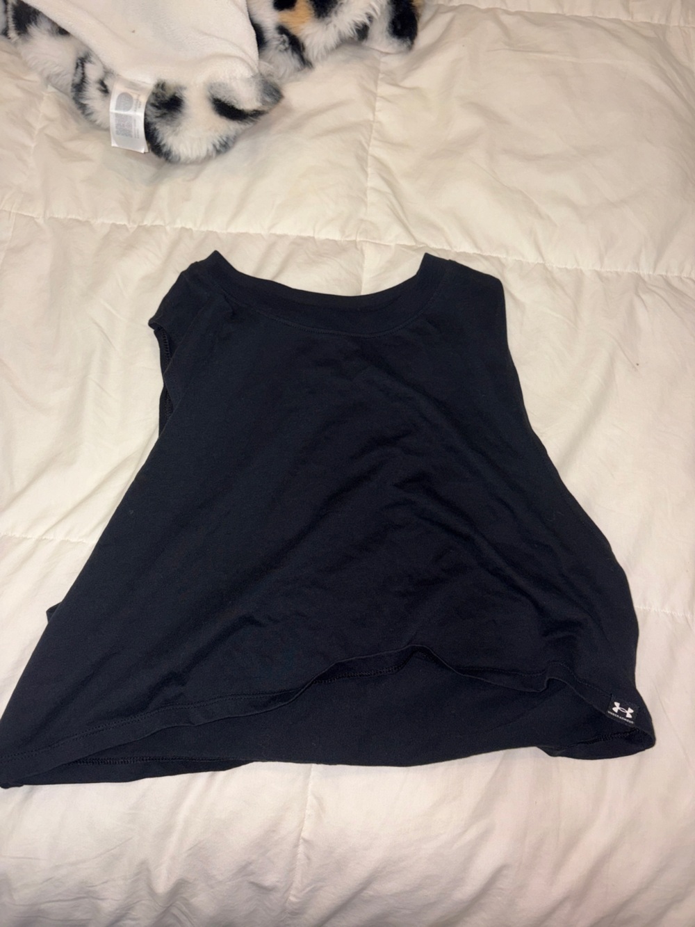 under armour crop muscle tee